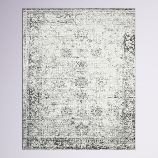 Mistana™ Brandt Floral Gray Area Rug & Reviews Wayfair